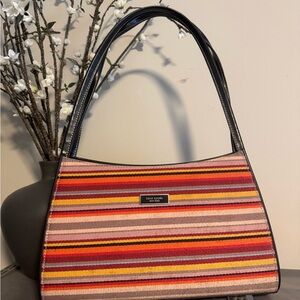 Vintage Kate Spade Red and Pink Shoulder Bag with Classic Design